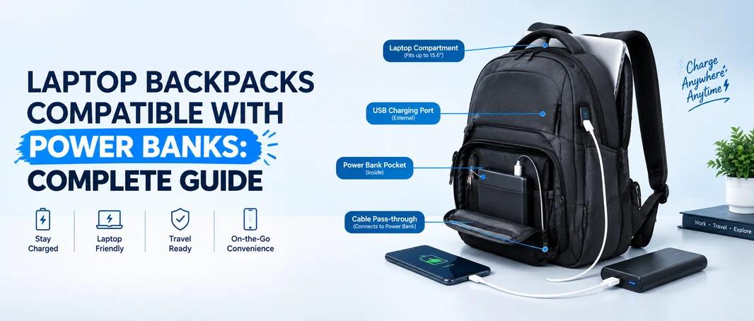 Laptop Backpacks Compatible with Power Banks: A Simple Guide for Everyday Travel