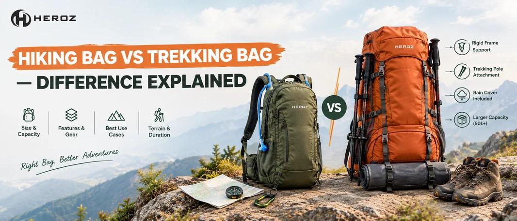 Hiking Bag vs Trekking Bag: Understanding the Difference Before You Buy
